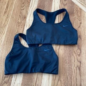 Set of 2 black Nike sports bras XS